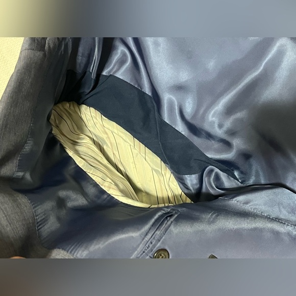 Ralph Lauren Men's Blue Blazer Macy’s Men’s Store Size 44 R Slim Fit Preloved - Picture 9 of 16